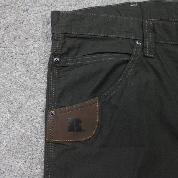 Wrangler Riggs Workwear Technician Pants Mens 42x32 Brown 100% Cotton Straight - Picture 9 of 13